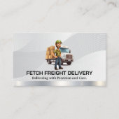 Stuurprogramma voor bezorgpakket | Logistiek | ver Visitekaartje (Voorkant)