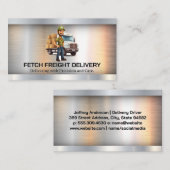 Stuurprogramma voor bezorgpakket | Logistiek Visitekaartje (Voorkant / Achterkant)