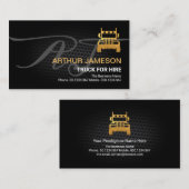 Stuurprogramma voor Black Wire Mesh Vignette Gold  Visitekaartje (Voorkant / Achterkant)