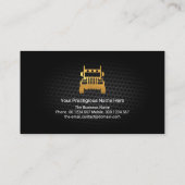 Stuurprogramma voor Black Wire Mesh Vignette Gold  Visitekaartje (Achterkant)