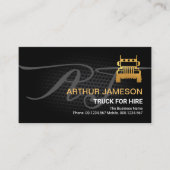 Stuurprogramma voor Black Wire Mesh Vignette Gold  Visitekaartje (Voorkant)