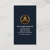 Stuurprogramma voor blauw expansie met Gold Lines  Visitekaartje (Achterkant)