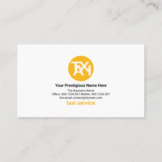 Stuurprogramma voor BrightStor Taxi Border Stripes Visitekaartje (Achterkant)