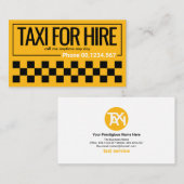 Stuurprogramma voor BrightStor Taxi Border Stripes Visitekaartje (Voorkant / Achterkant)