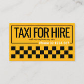 Stuurprogramma voor BrightStor Taxi Border Stripes Visitekaartje (Voorkant)