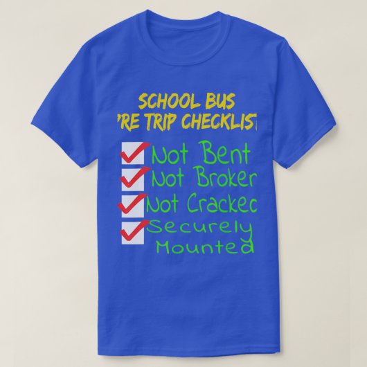 Stuurprogramma voor de nieuwe CDL School-bus voor  T-shirt (Design voorkant)