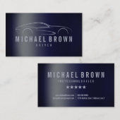 Stuurprogramma voor de professionele metallische m visitekaartje (Voorkant / Achterkant)