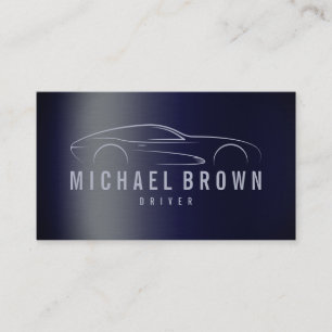 Stuurprogramma voor de professionele metallische m visitekaartje