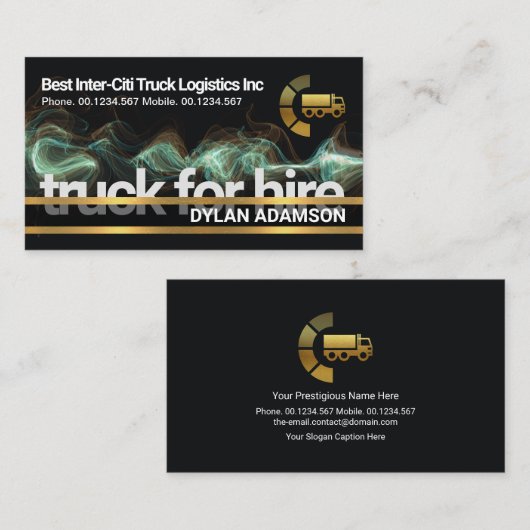 Stuurprogramma voor elektronische bliksem Gold Lin Visitekaartje (Voorkant / Achterkant)