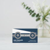 Stuurprogramma voor Futuristische taxibagage Visitekaartje (Staand voorkant)