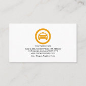 Stuurprogramma voor Futuristische taxibagage Visitekaartje (Achterkant)