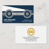 Stuurprogramma voor Futuristische taxibagage Visitekaartje (Voorkant / Achterkant)