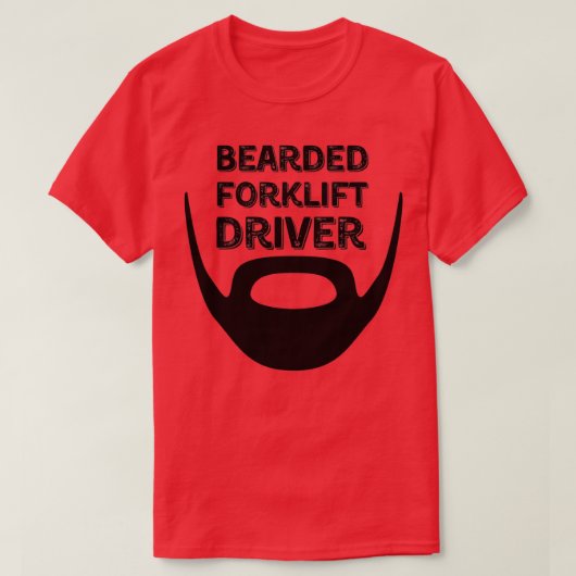 Stuurprogramma voor gekaarde vorkheftrucks t-shirt (Design voorkant)