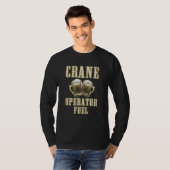 Stuurprogramma voor kraan operator Beer Funny T-shirt (Voorkant volledig)