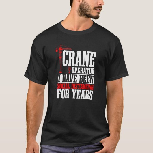 Stuurprogramma voor kraanbedieningstower — Zware E T-shirt (Voorkant)