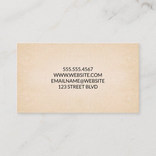 Stuurprogramma voor logistieke levering visitekaartje (Achterkant)