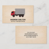 Stuurprogramma voor logistieke levering visitekaartje (Voorkant / Achterkant)