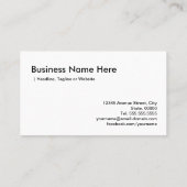 Stuurprogramma voor professionele constructiedrukm visitekaartje (Achterkant)