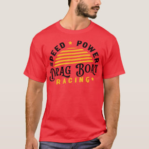 Stuurprogramma voor racersneltreinbesturing sleept t-shirt