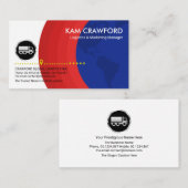 Stuurprogramma voor Red Wereldbol Layers Silver Tr Visitekaartje (Voorkant / Achterkant)