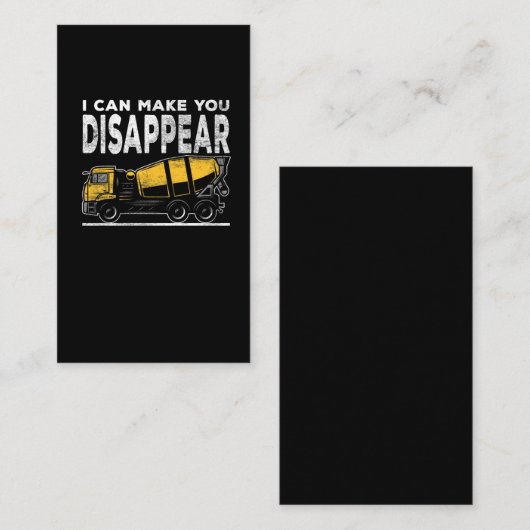 Stuurprogramma voor Sarcastic Construction Site Co Visitekaartje (Voorkant / Achterkant)