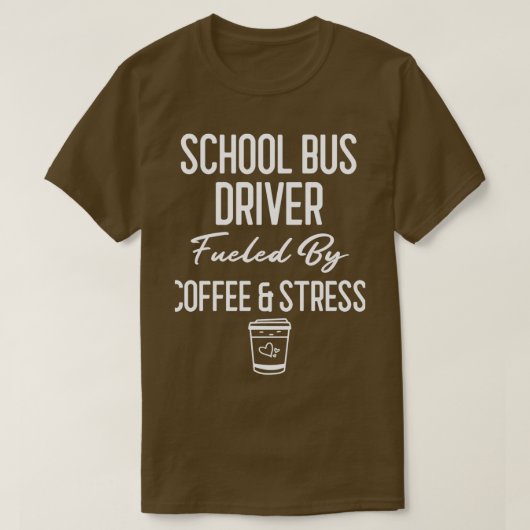 Stuurprogramma voor schoolbussen gevoed door een c t-shirt (Design voorkant)