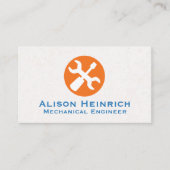 Stuurprogramma voor sleutel en schroef | Textielwa Visitekaartje (Voorkant)