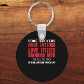 Stuurprogramma voor vrachtwagenchauffeur - Cool Dr Sleutelhanger (Voorkant)