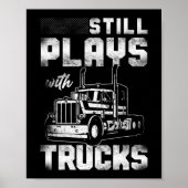 Stuurprogramma voor vrachtwagens speelt nog steeds poster (Voorkant)