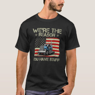 Stuurprogramma voor vrachtwagens voor mannen en vr t-shirt