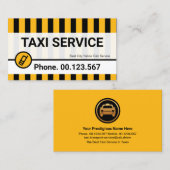 Stuurprogramma voor witte taxikabels visitekaartje (Voorkant / Achterkant)