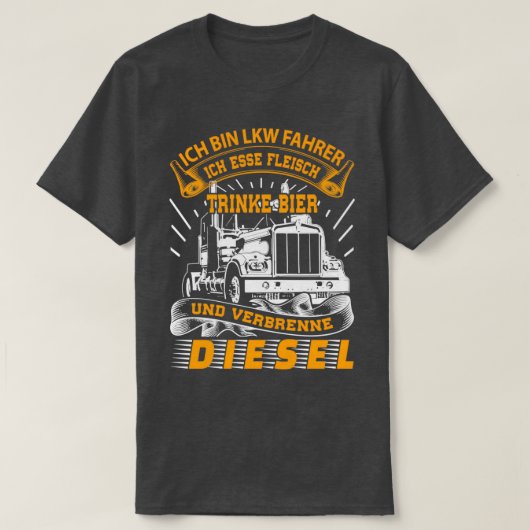 Stuurprogramma vrachtwagenchauffeur - Geschikt voo T-shirt (Design voorkant)