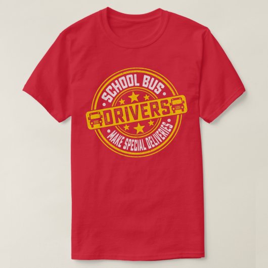 Stuurprogramma's op school leveren speciale result t-shirt (Design voorkant)