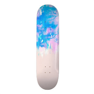 Stuurprogramma's voor Girly Pastel Pink en Blue Wa Persoonlijk Skateboard