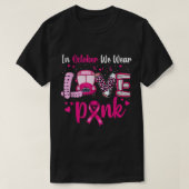 Stuurprogramma's voor schoolbussen We Draag roze b T-shirt (Design voorkant)
