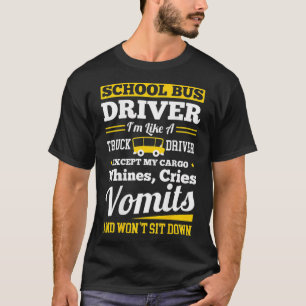 Stuurprogramma's voor schooldistricten Gele Shuttl T-shirt