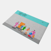 Stuurruimte voor stuurloze openingen van atomaire- deurmat (Schuin)