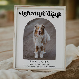 stuurstaafje voor retropet-handtekening poster