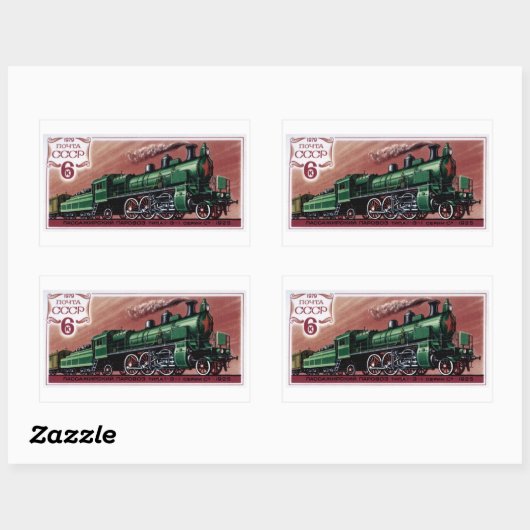  stuurstoflocomotieven rechthoekige sticker (Vel)