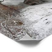 Stuurstok in de winter poster (Hoek)