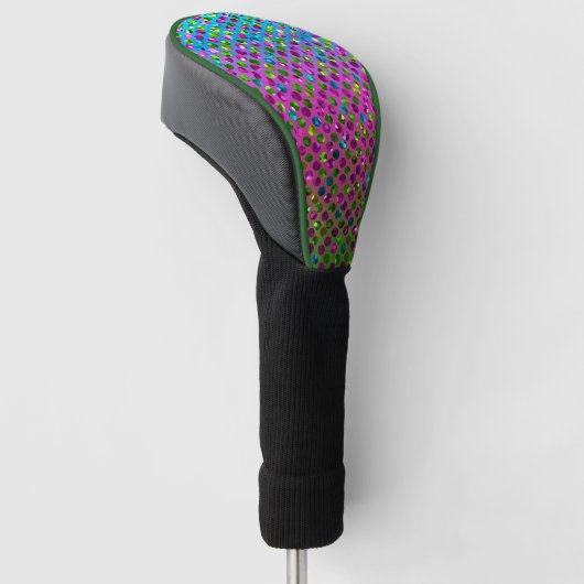 Stuurstroomstang Hoesje Crystal Bling Golfheadcover (Schuin)