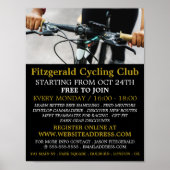 Stuurstuur, Fietsclub Adverteren Poster (Voorkant)