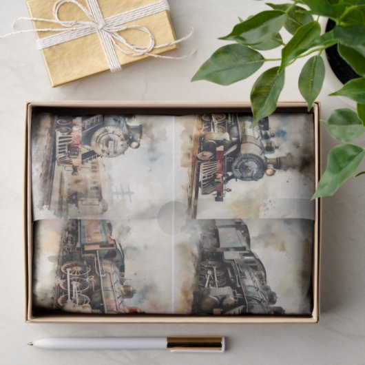 stuurtreinen tissuepapier (Geschenk)