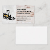 Stuurvoertuig voor bouw | Hout Visitekaartje (Voorkant / Achterkant)