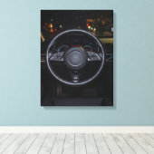 Stuurwiel Canvas Afdruk (Insitu (Houten vloer))