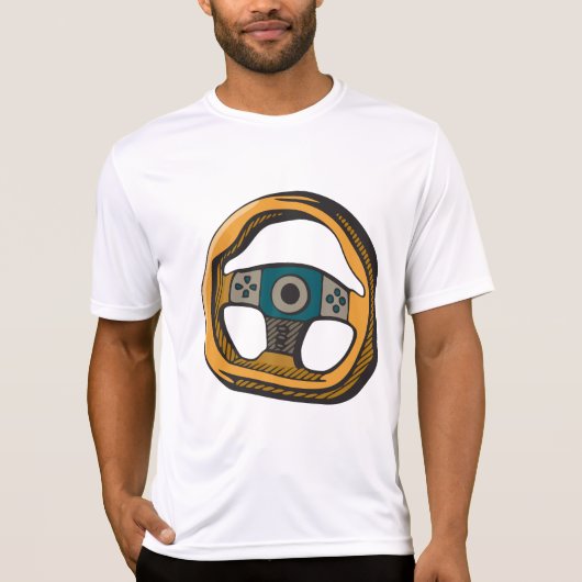 Stuurwiel Controller Gamer T-shirt (Voorkant)