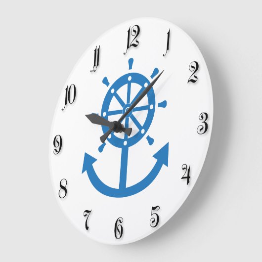 Stuurwiel en verankering grote klok (Hoek)