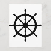 stuurwiel kapitein briefkaart (Voorkant)