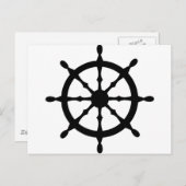 stuurwiel kapitein briefkaart (Voorkant / Achterkant)
