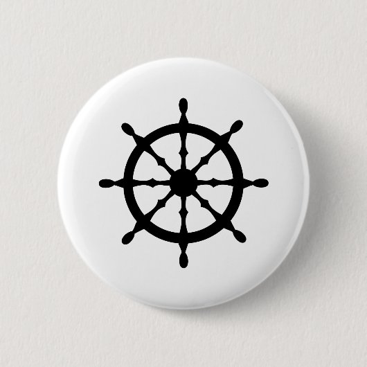 stuurwiel kapitein ronde button 5,7 cm (Voorkant)